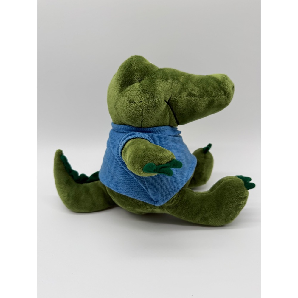Vintage 2005 Commonwealth Le Harve Crocodile Alligator Plush Green Blue top new - Picture 6 of 7